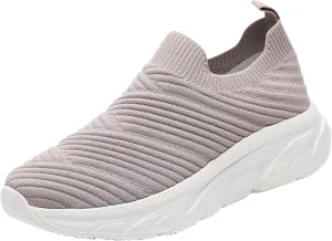 Walking Shoes Women Comfort Athletic Slip On Walking Shoes Comfortable Lightweight Breathable Non Slip Tennis Workout Running Sneakers