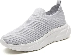 Walking Shoes Women Comfort Athletic Slip On Walking Shoes Comfortable Lightweight Breathable Non Slip Tennis Workout Running Sneakers