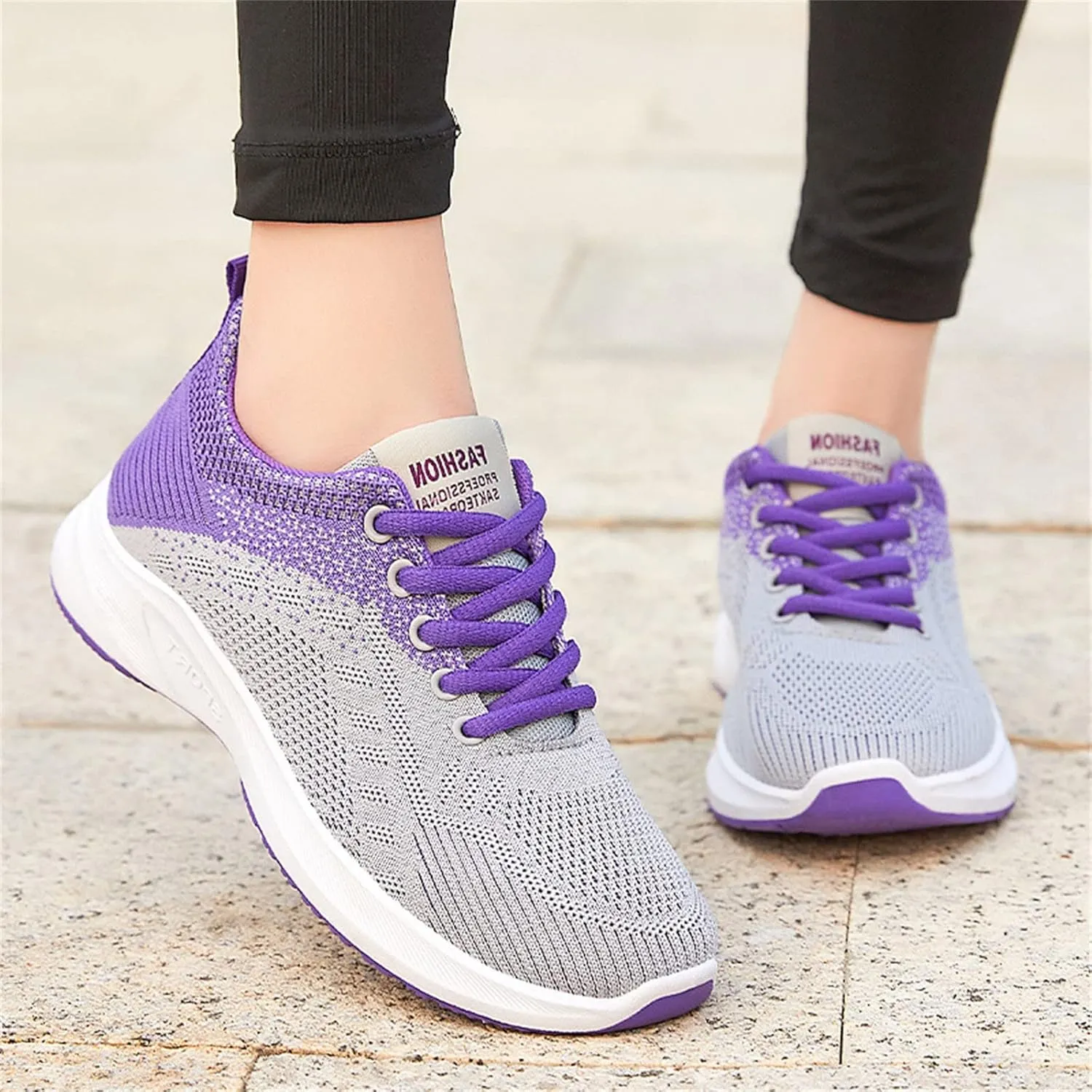 Walking Shoes Women Comfort Lightweight Breathable Running Shoes Non Slip Athletic Fashion Sneakers Mesh Workout Sports