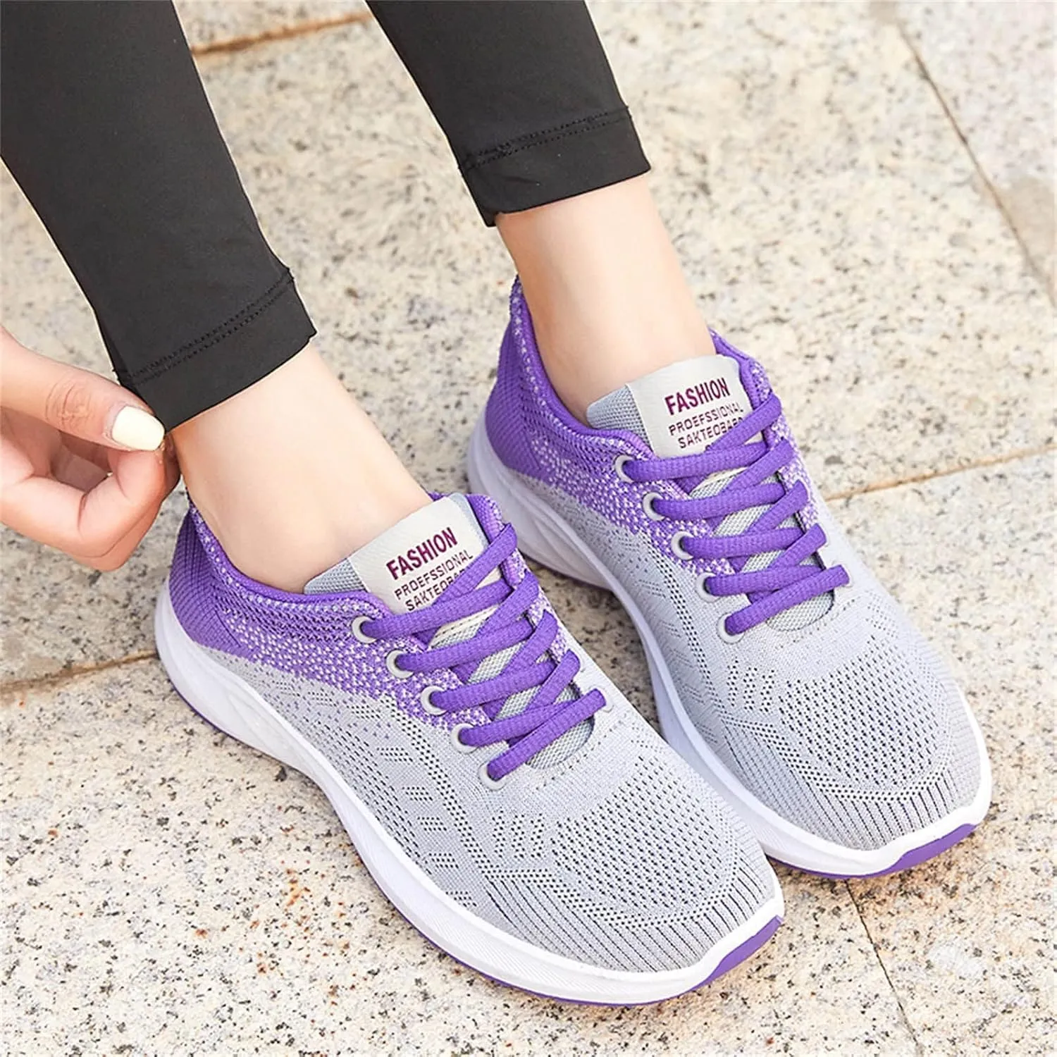 Walking Shoes Women Comfort Lightweight Breathable Running Shoes Non Slip Athletic Fashion Sneakers Mesh Workout Sports