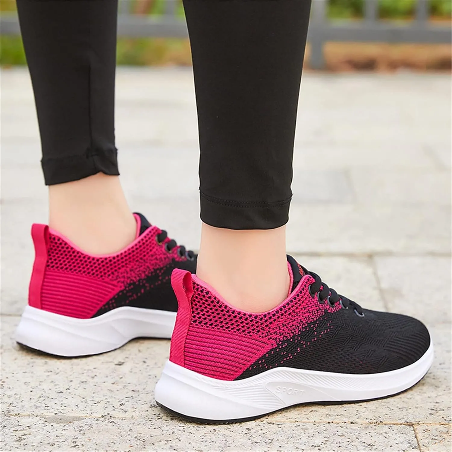 Walking Shoes Women Comfort Running Shoes Lightweight Tennis Shoes Non Slip Gym Workout Shoes Breathable Mesh Sneakers