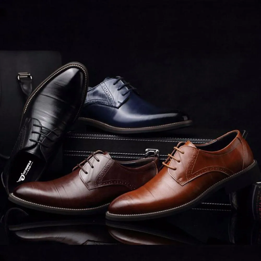 West Louis Businessmen Classic Leather Oxford Shoes