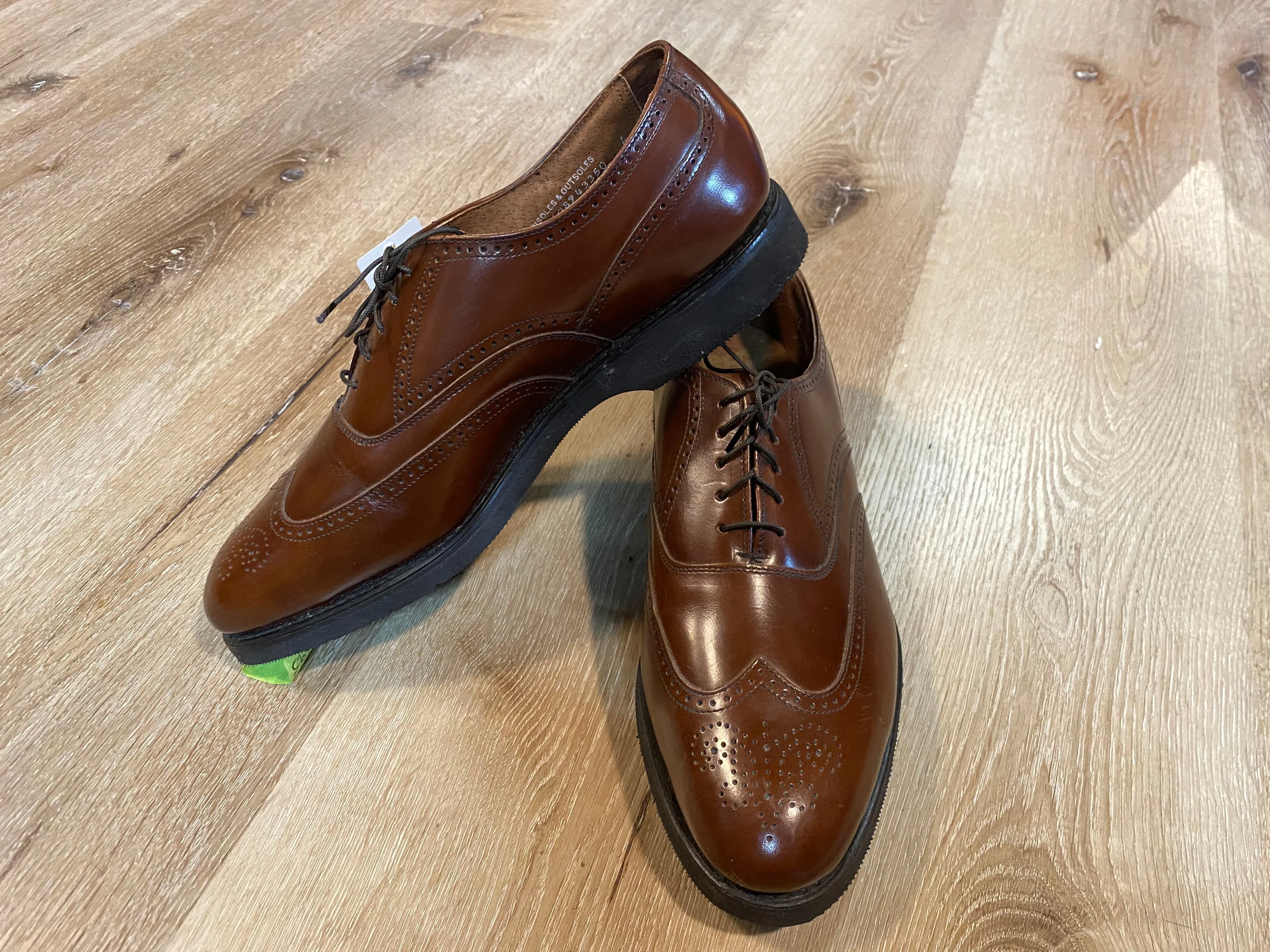 Wingtip Brogue Steel Toe Seco Bostonian Oxford Shoes 9.5M 42/43 (USA)