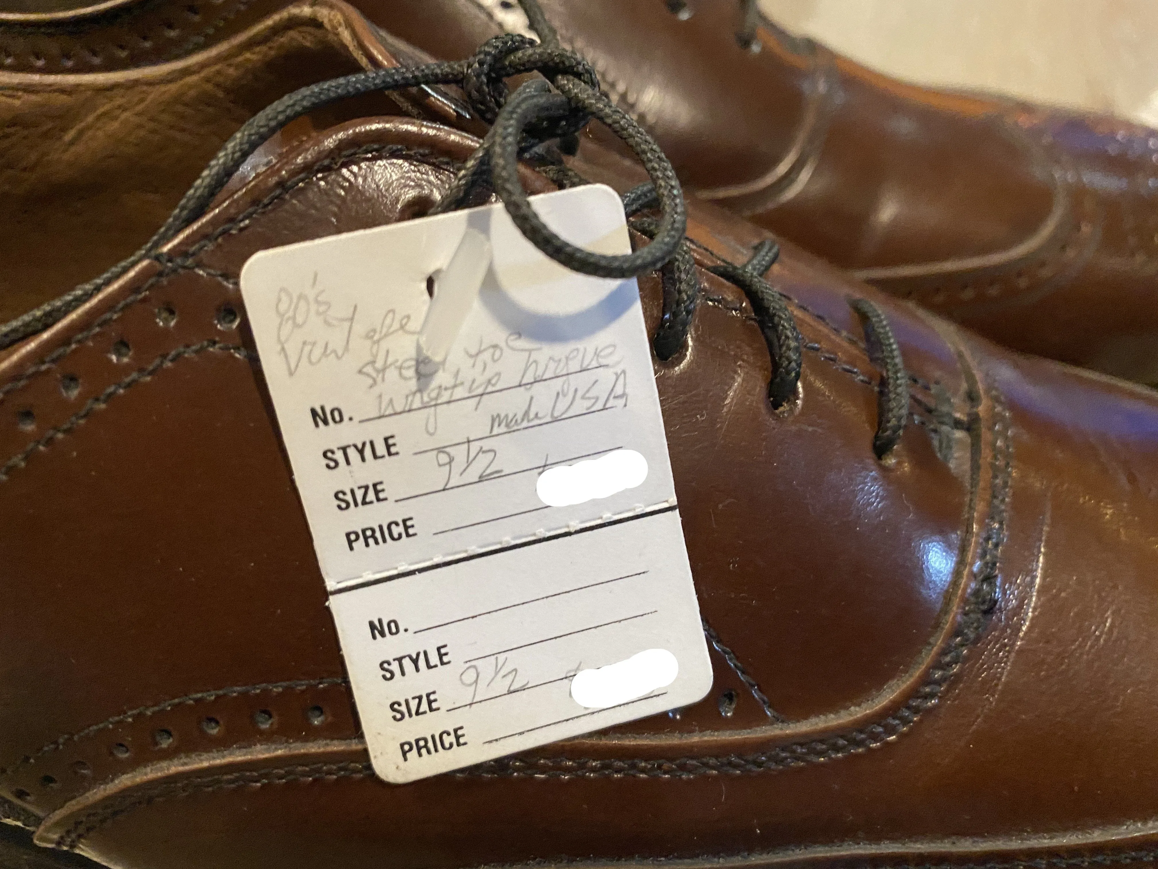 Wingtip Brogue Steel Toe Seco Bostonian Oxford Shoes 9.5M 42/43 (USA)