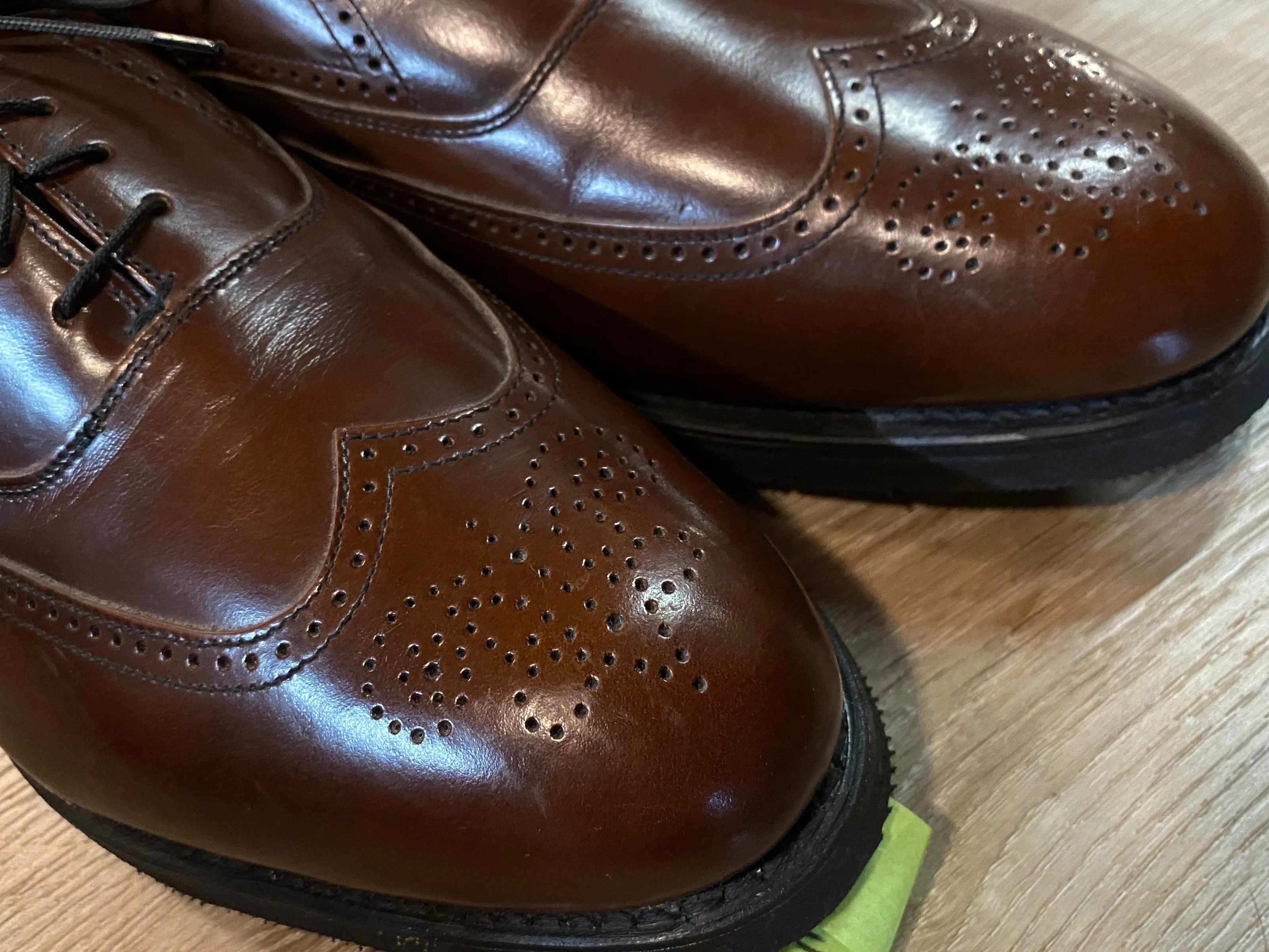 Wingtip Brogue Steel Toe Seco Bostonian Oxford Shoes 9.5M 42/43 (USA)