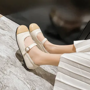 Women Soft Leather Retro Summer Casual Flats