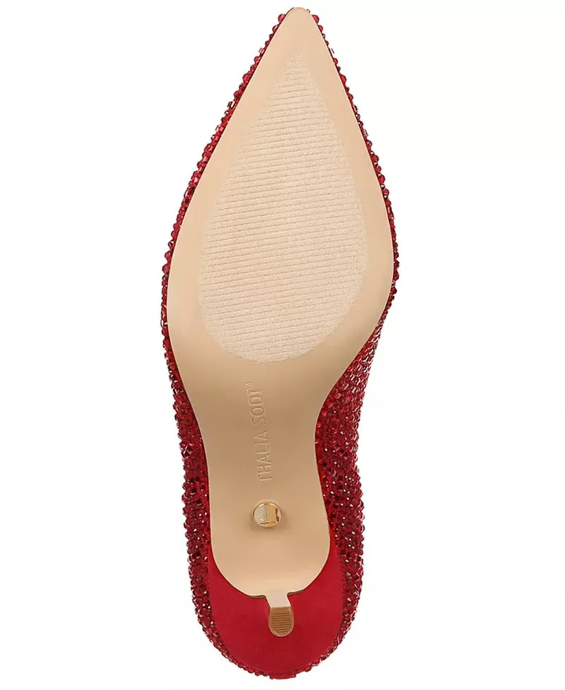 Women'S Heathere Slip-On Pointed-Toe Mid-Heel Pumps